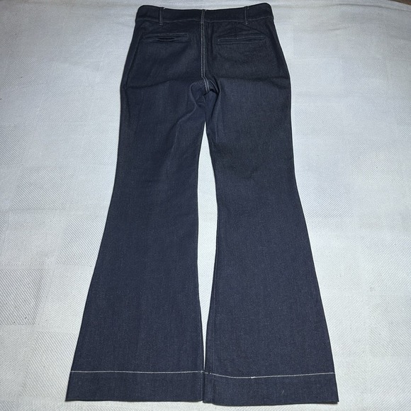 Anthropologie Pilcro Flare Jeans Womens 28 Dark Wash Denim Front Seam High Rise - Picture 6 of 13